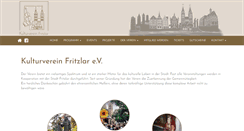 Desktop Screenshot of kulturvereinfritzlar.de